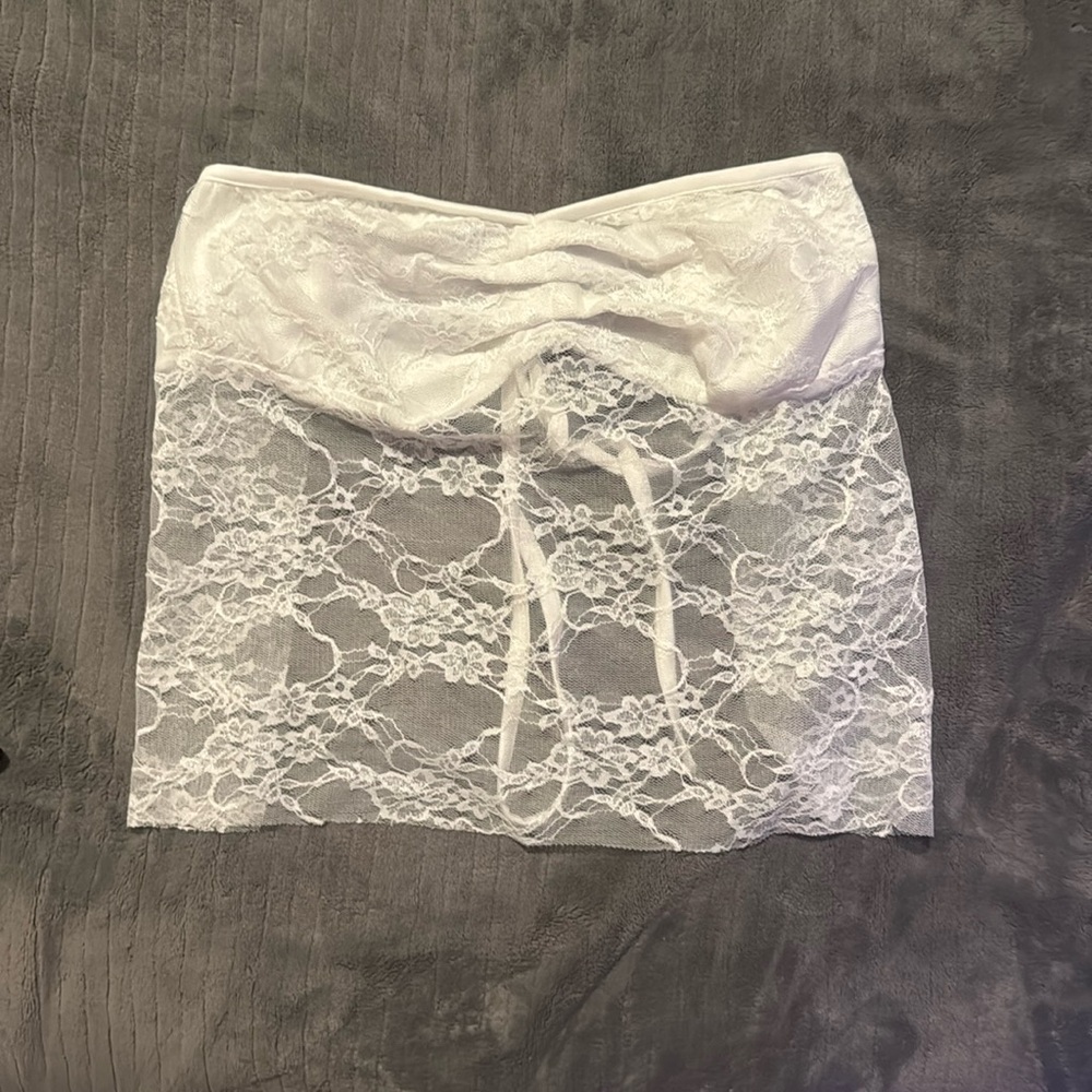 cute scandalous lacey white shirt